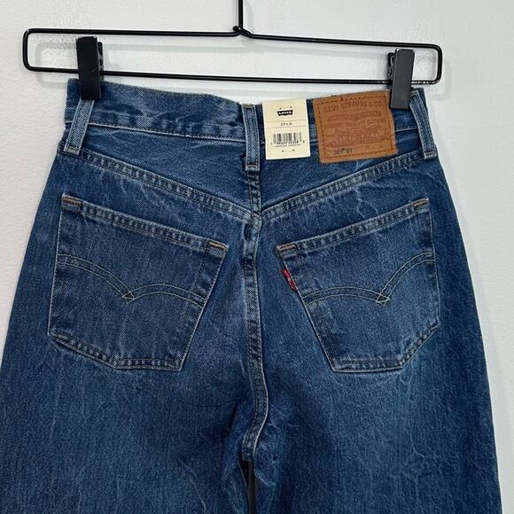 Levi’s 501 ‘81 Jeans Blue Beauty Medium Wash Mom Jean Tapered Leg  size 23 - Picture 6 of 11